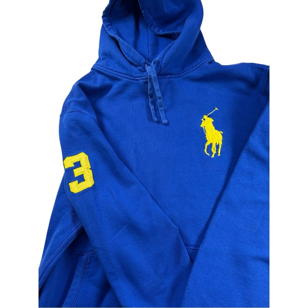 Vintage Polo Ralph Lauren Hoodie – Size XL – Royal Blue Cotton Blend - Picture 6 of 11